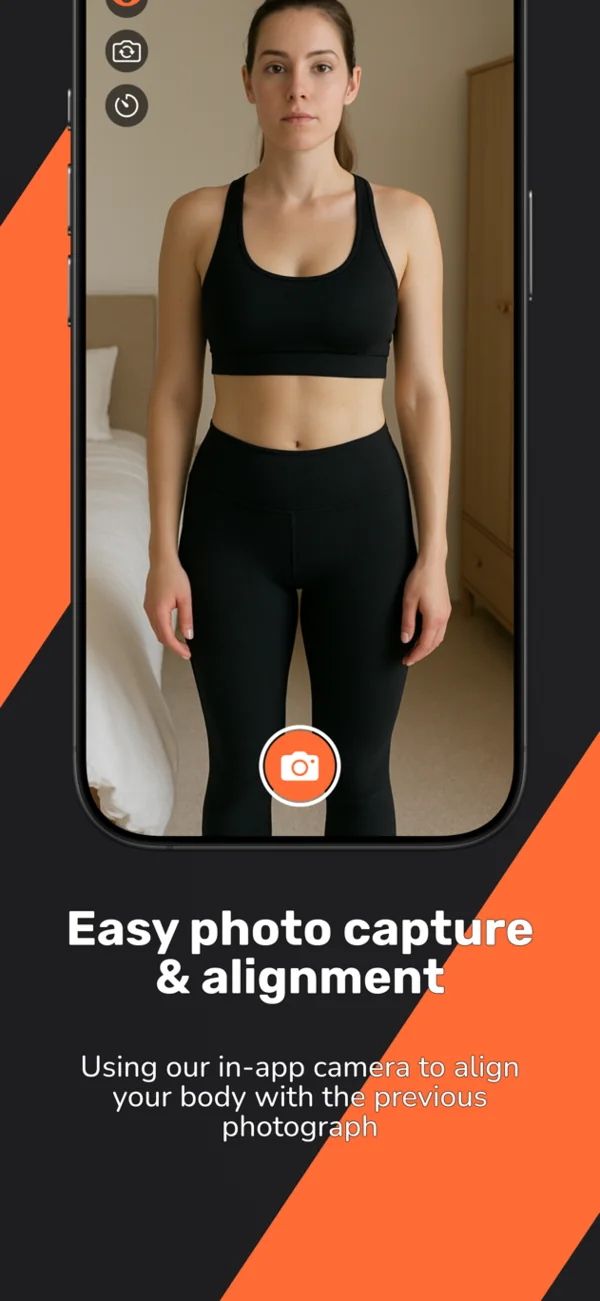 Overlay camera for consistent, perfectly aligned progress photos